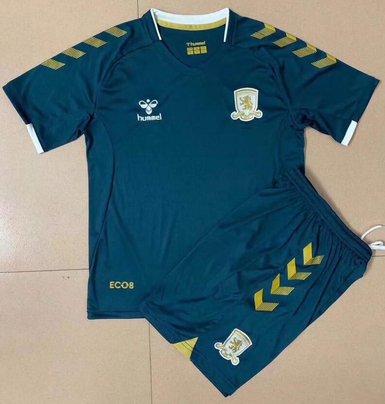 Kids Middlesbrough 2021/22 Away Soccer Kits Shirt with Shorts